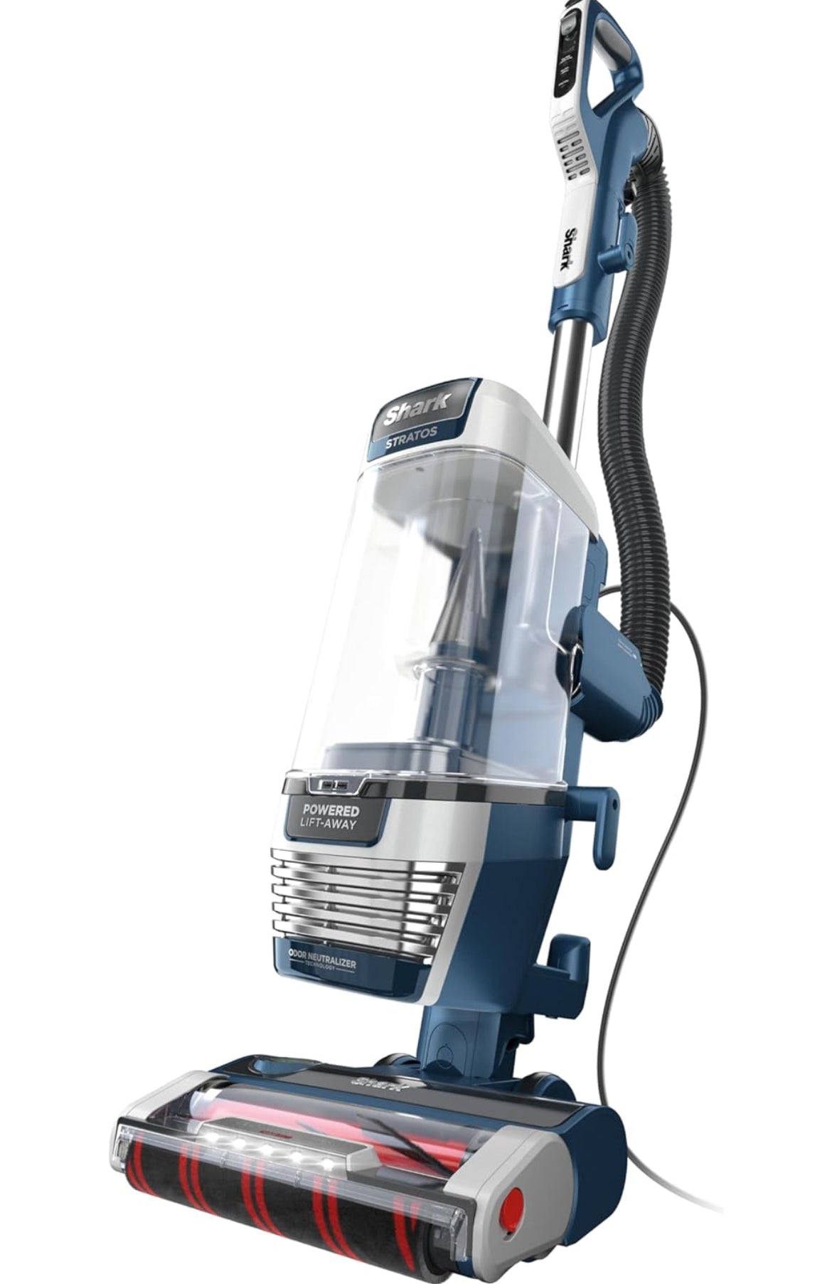 Shark Upright Vacuum, Stratos with DuoClean PowerFins, HairPro, Powered Lift-Away - NEW