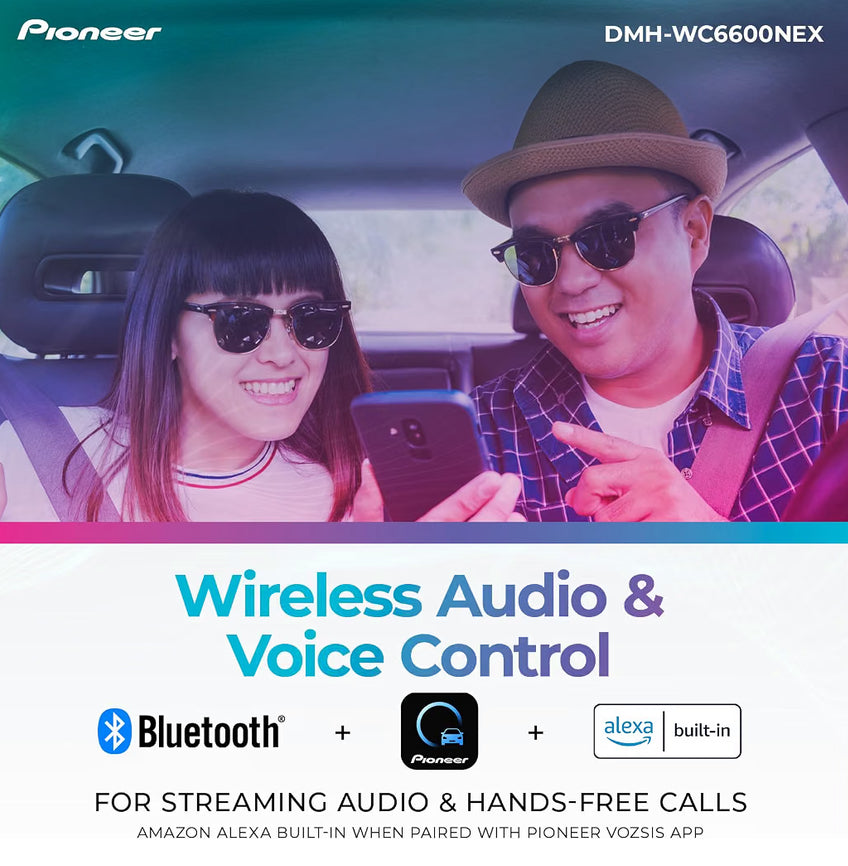Pioneer DMH-WC6600NEX 9" Capacitive Touchscreen Modular Chassis Car Stereo
Digital Multimedia Receiver, Wireless CarPlay & Android Auto, Amazon Alexa, Bluetooth, HD Radio, Backup Cam, Hi-Volt RCA
