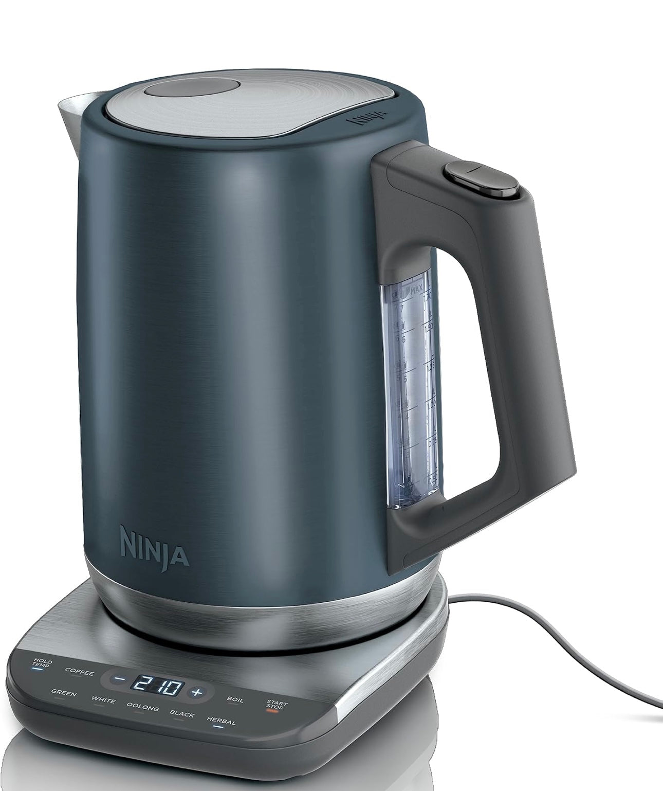 Ninja KT 200BL Precision Temperature Electric Kettle, 1500 watts, BPA Free, Stainless, 7-Cup Capacity