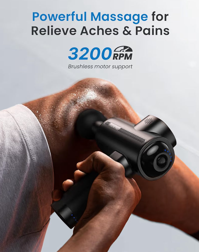 Massage Gun Deep Tissue Percussion Handheld Neck Massager with Carry Case