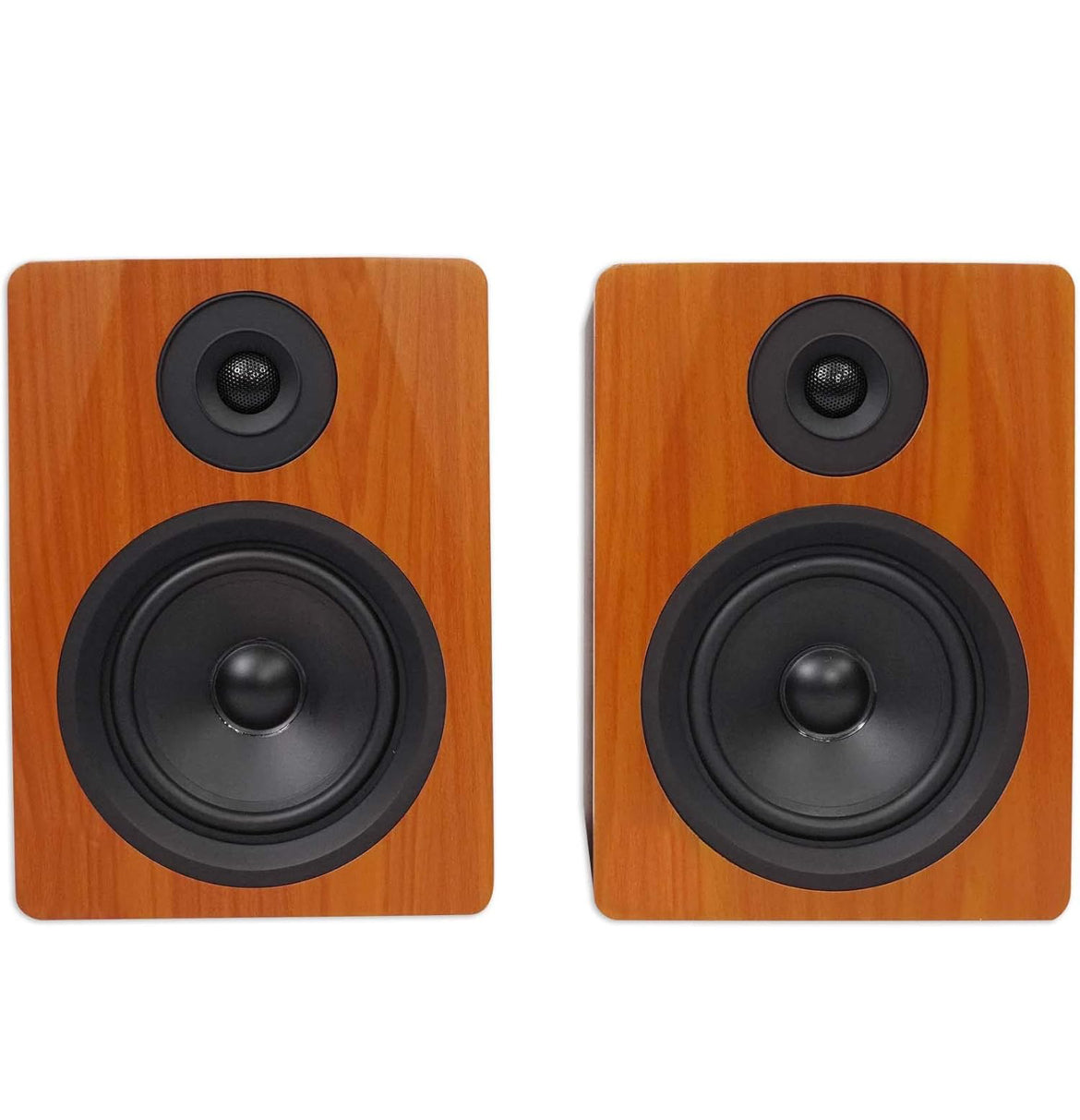 Rockville Pair APM6C 6.5" 2-Way 350 Watt Powered USB Studio Monitors+Stands+Pads