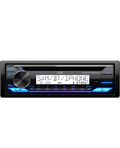 JVC KD-T92MBS Mariene Motorstereo met Bluetooth, Voorste USB, AUX, Amazon Alexa, SirusXM Radio Gereed, Hoëkrag Versterker, Hoëkontras Skerm