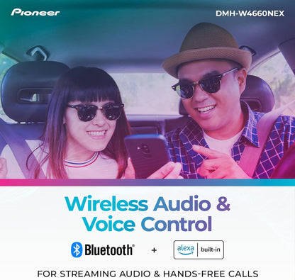Pioneer DMH-W4660NEX 6.8" Capacitive Touchscreen Double Din Car Stereo
Digital Multimedia Receiver, Wireless CarPlay & Android Auto, Amazon Alexa, Bluetooth, HD Radio, Backup Cam, Hi-Volt RCA