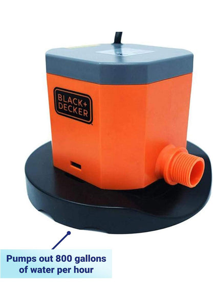 BLACK+DECKER Swembadseilpomp, 800 GPH Handmatig