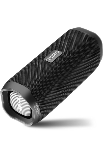 PA2 Portable Bluetooth Speaker w/ Dual Drivers & Dual Bass Diaphragms, Deep Bass Loud Stereo Sound, 25H Playtime, Custom EQ - BLACK
