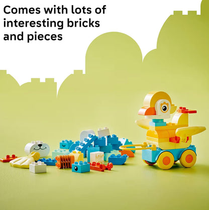 LEGO DUPLO Town 3-in-1 Diere op Wiele Boustel - Leerspeelstel vir Sensoriese Vaardighede