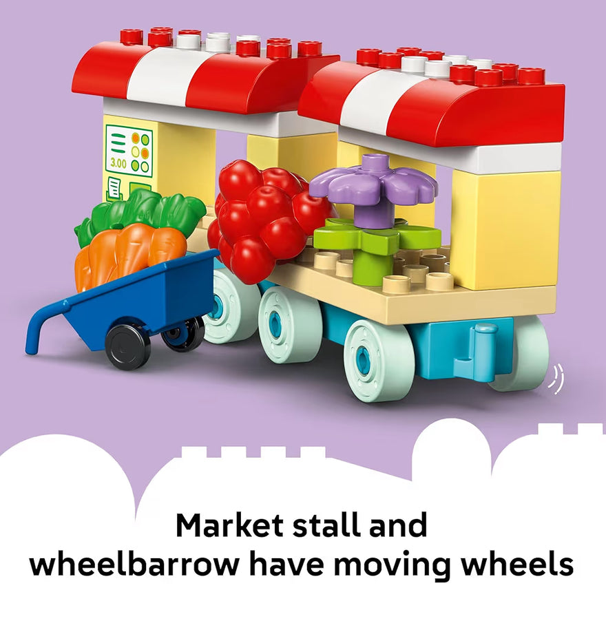 LEGO DUPLO Peppa Pig Pappa Vark se Tuin en Kweekhuis - Peppa Pig Speelding Sluit 5 Karakters in