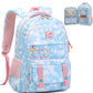 Girls Backpack 15.6 Inch Laptop School Bag Cute Kids Kindergarten Elementary Backpacks Middle Schoolbag Large Bookbags for Women Teens Students Anti Theft Travel Daypack (Blue)