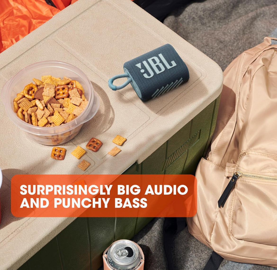 JBL Go 3 - Portable Mini Bluetooth Speaker P67 Waterproof and Dustproof - (Red)