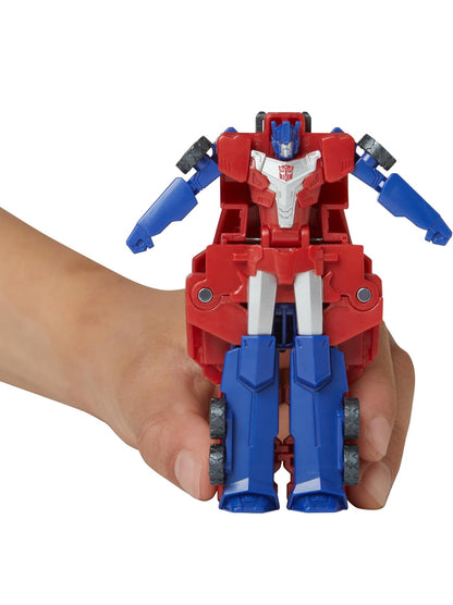 Transformers Crash & Combine Heroes, 3.75-Inch Converting Bumblebee and Optimus Prime Action Figures, Robot Toys for Kids 6 and Up (Amazon Exclusive)