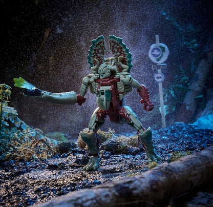 Transformers Collaborative Jurassic Park x Toys Dilophocon & Autobot JP12, Aksiefigure vir Seuns en Dogters 8 Jaar en Ouer