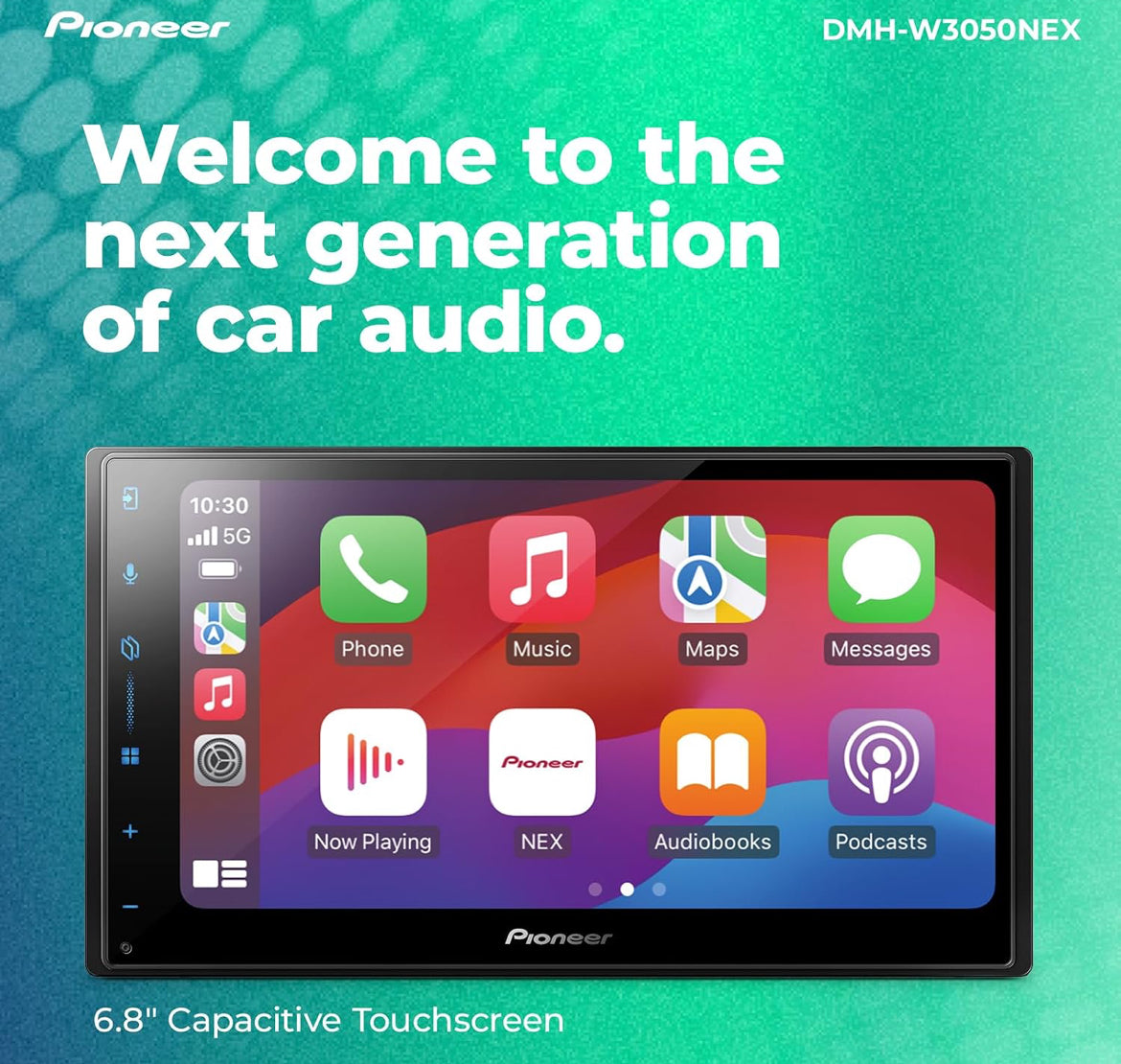 Pioneer DMH-W3050NEX 6.8" Capacitive Touchscreen Double Din Car Stereo
Digital Multimedia Receiver, Wireless Apple CarPlay & Android Auto, Bluetooth, Backup Cam, Maestro, HD Radio, Hi-Volt RCA
