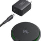 INIU Magnetic Wireless Charger, Qi2 Certified 15W Fast Wireless Charging Pad with Cooling Fan, for iPhone 16 15 14 13 12 Series, AirPods, and More (Adapter Included)