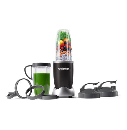 NutriBullet Pro Versapper 900W - Skommeldrankies, Smoothies - Onyx Swart
