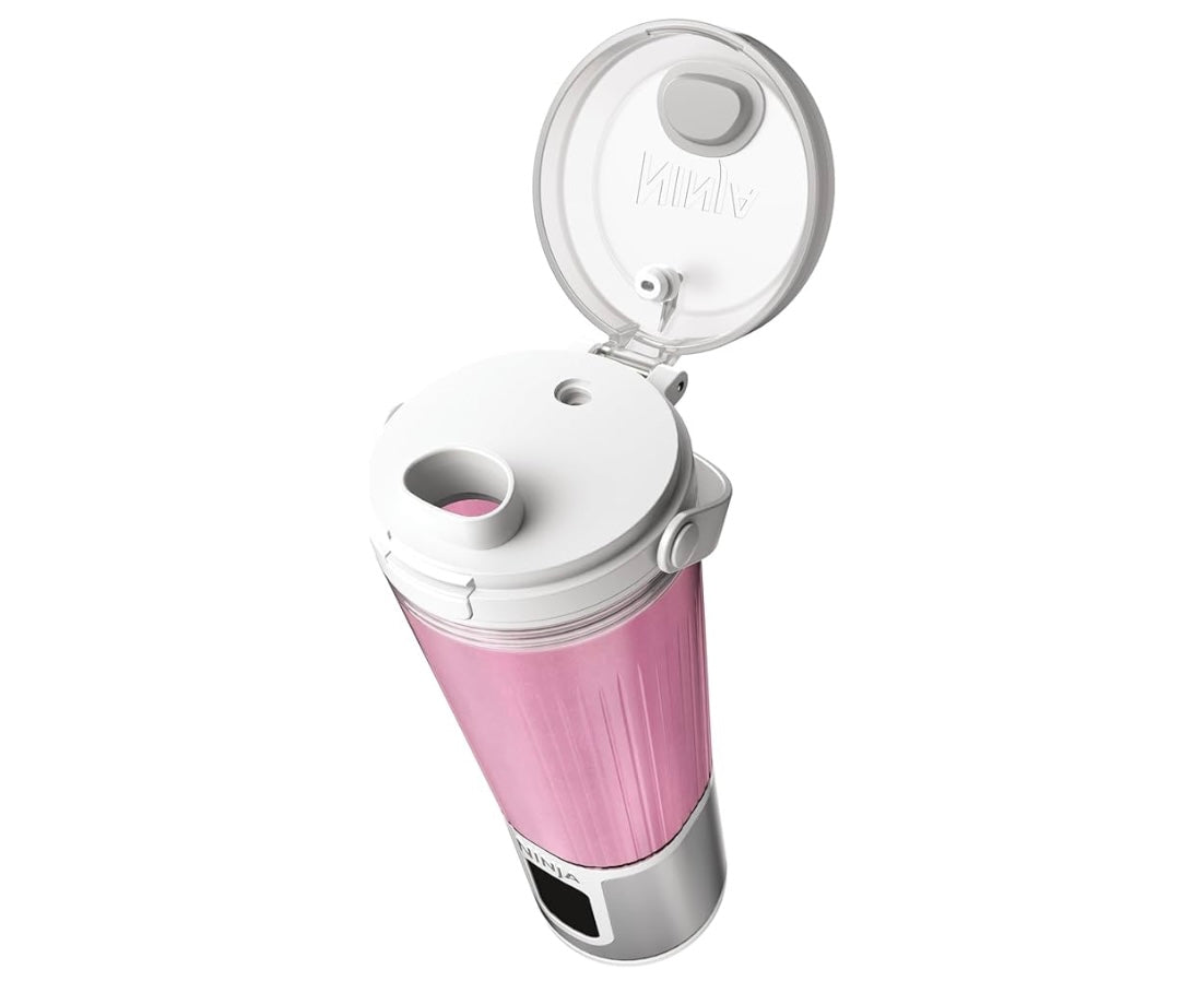 Ninja BC151WH Blast Portable Blender, Cordless, 18oz. Vessel, Personal Blender BPA Free, Leakproof-Lid & Sip Spout, USB-C Rechargeable, Dishwasher Safe Parts - White