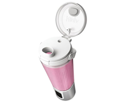 Ninja BC151WH Blast Draagbare Versapper, Koordloos, 532 ml Houer, Persoonlike Versapper BPA-vry, Lekvaste Deksel & Suigmondstuk, USB-C Herlaaibaar, Skottelgoedwasserbestande Onderdele – Wit