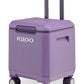 Igloo Tag Along 360 Spinner Cooler | 20 Quart Rolling Ice Chest - (D Grape)