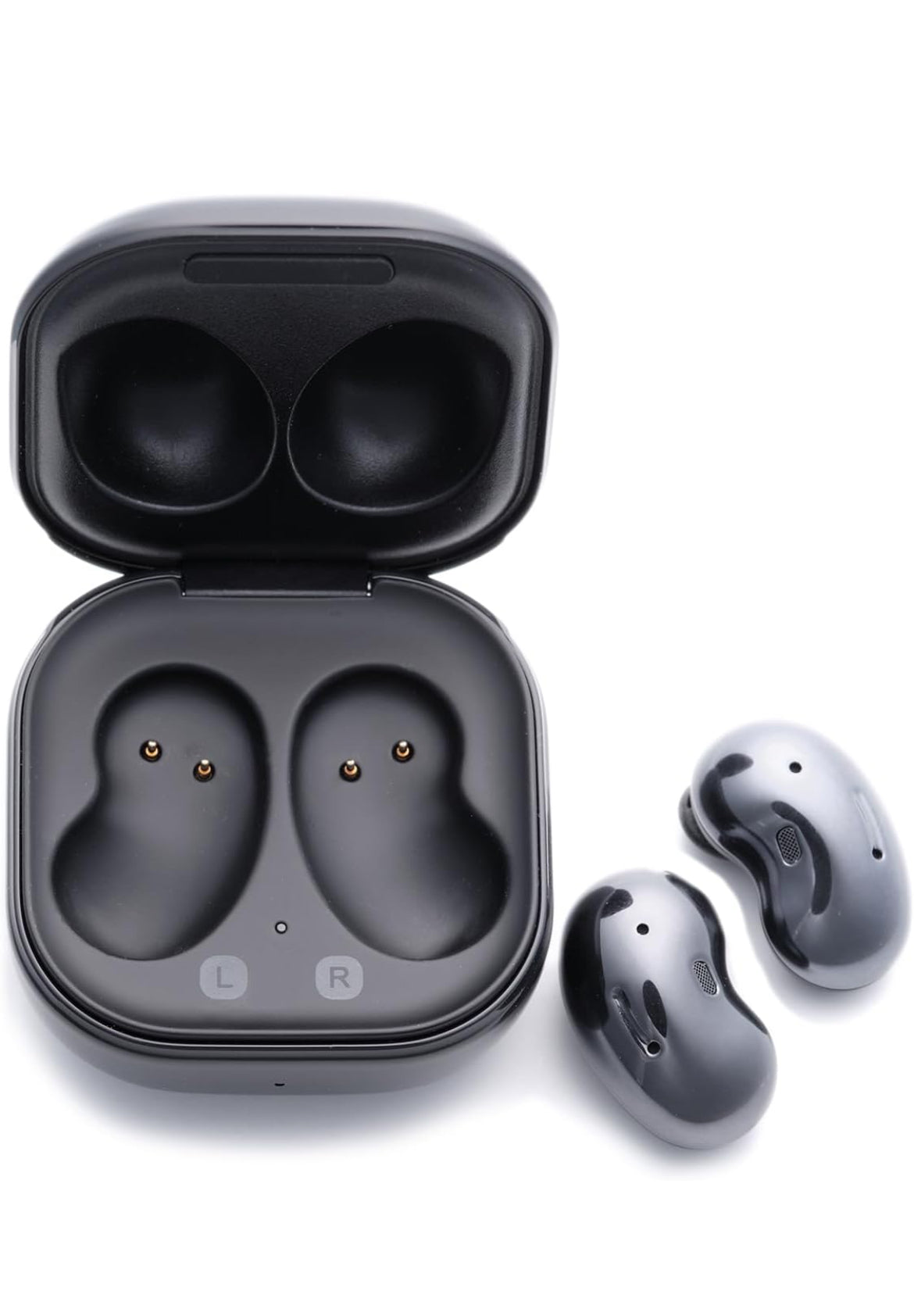 Samsung Galaxy Buds Live, Draadlose Oorfone m/Aktiewe Geraasonderdrukking (Mystic Black) Internasionale Weergawe