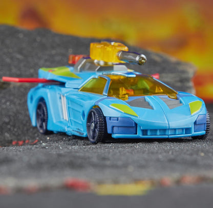 Transformers Legacy United Deluxe Klas Cybertron Universe Hot Shot, 5.5-duim Omskakelende Aksiefiguur, 8+