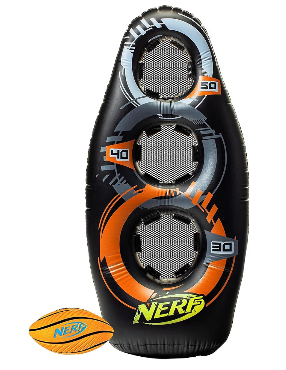 NERF Inflatable Target Set - Proshot Kids Football Blaster Game Set - 50" Standing Pop Up