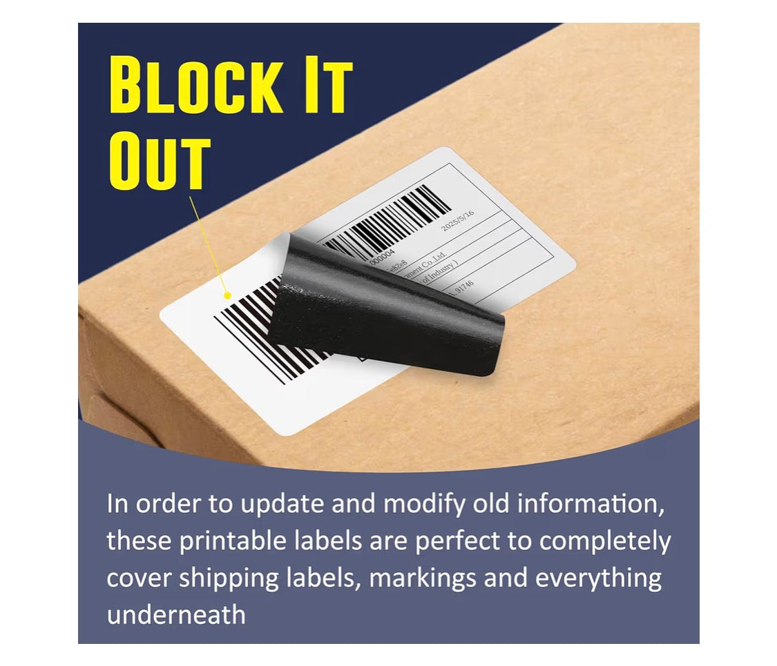 2.25x1.25" Direkte Termiese Etikette, Permanente Kleefmiddel Barcode Adresetiket - (1000 Stukke) 1 Rol