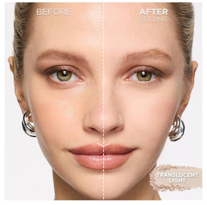 L'Oreal Paris Infallible Blur-fection Langdurige Losse Stelpoeier, Vaagmaak Gesigpoeier met tot 24 UUR Draagbaarheid - Deursigtig Lig (1 Kit)