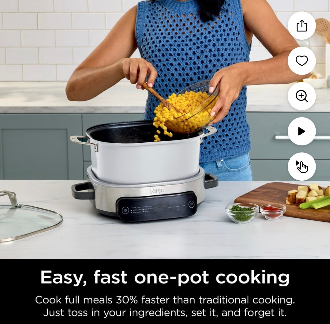 Ninja Everyday 10-in-1 Multi-Cooker 6.5 Qt - (White)