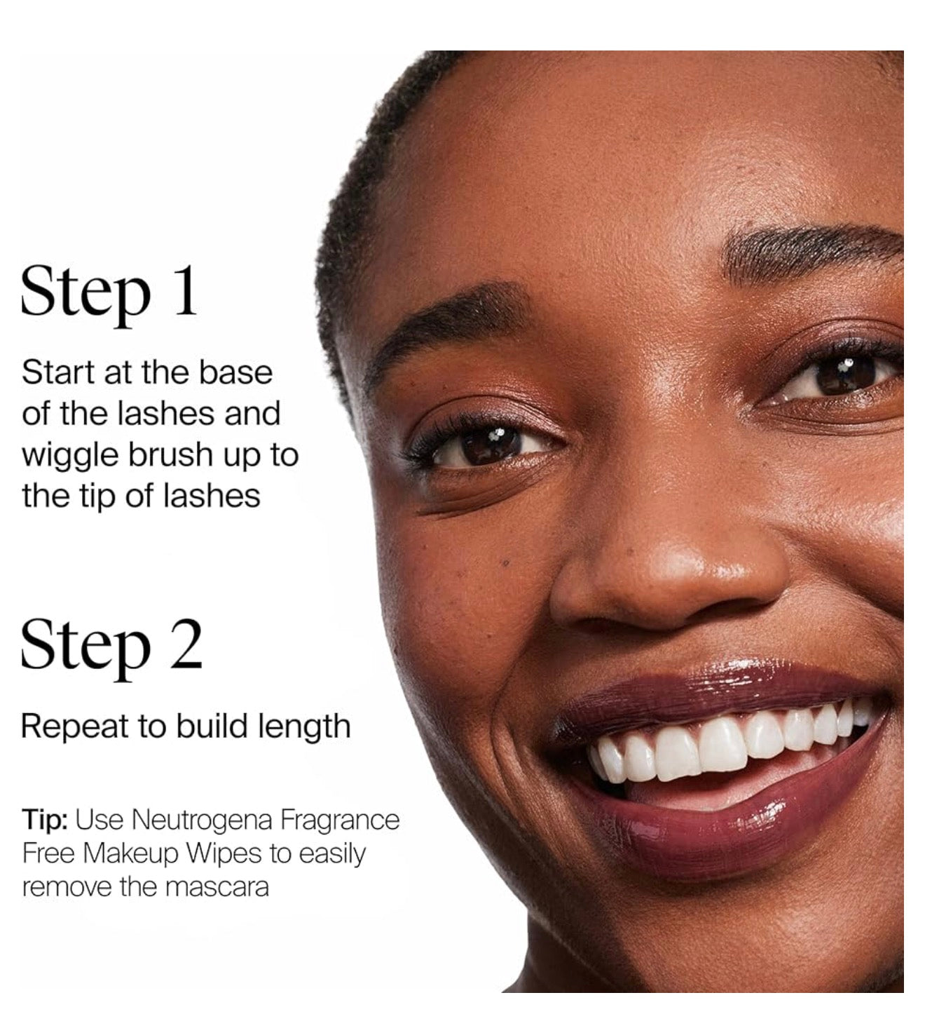 Neutrogena Healthy Lengths Mascara, Versterk, Verleng en Help Wimpergroei met Eksklusiewe Antioksidant Vitamien E en Olyfolie Formule - (Swart 02) .21 oz