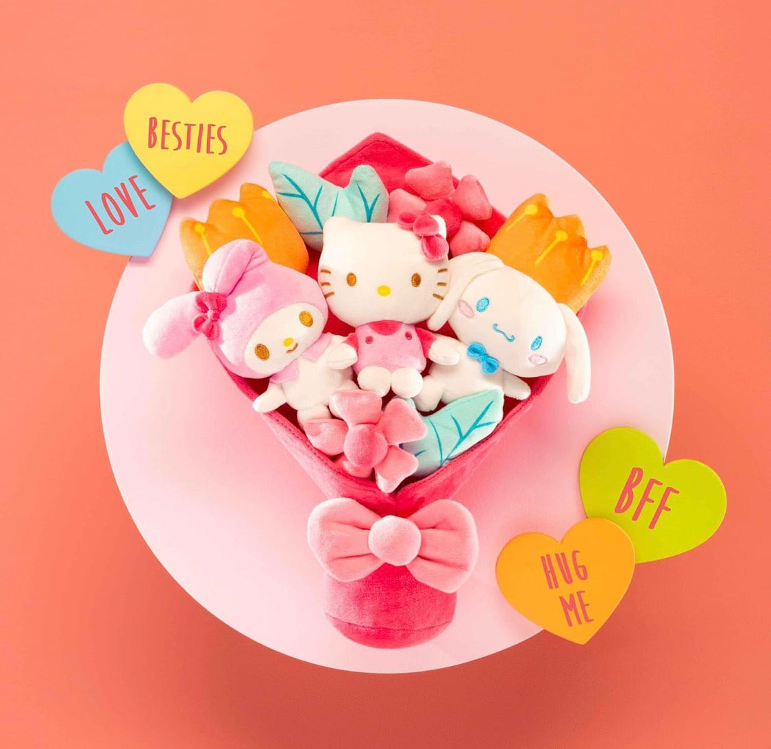 New - Plush Special Occasion Bouquet - 9” Hello Kitty and Friends