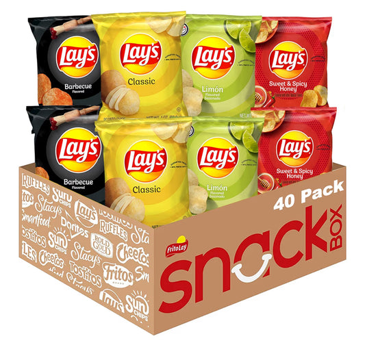 Lay's Aartappelskyfies Pikante Geurskeidenheidspak 28g (40 Pak)