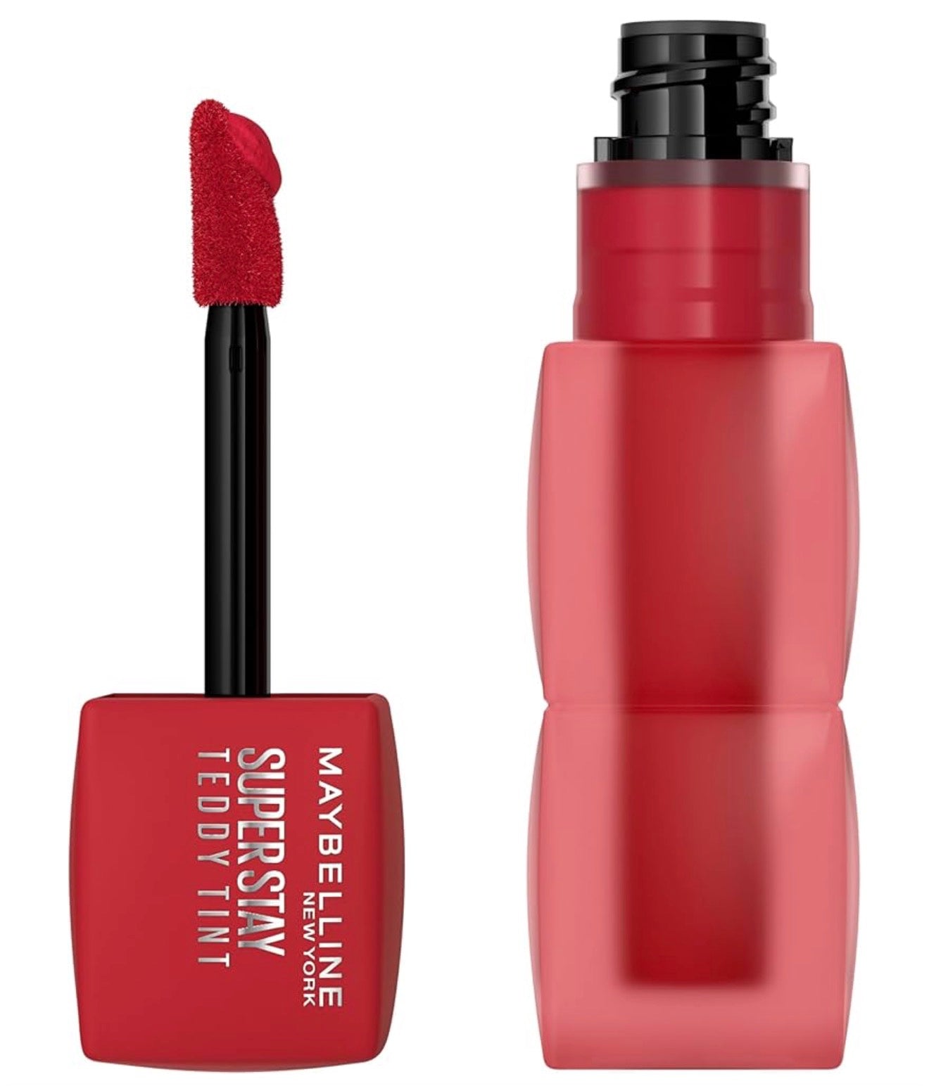 MAYBELLINE Super Stay Teddy Lip Tint, Langblywende Mat Lipstiffie vir Tot 12 Uur Dra - (Tomato Girl) 1 stuk