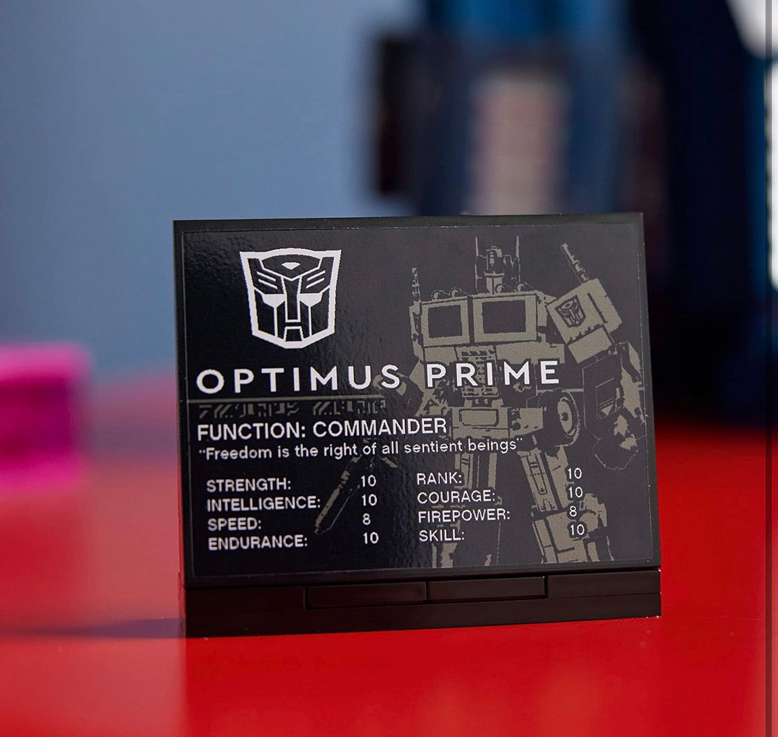LEGO Icons Optimus Prime Transformers Figure Set, Collectible Transforming 2-in-1 Robot and Truck Model Building Kit - 10302