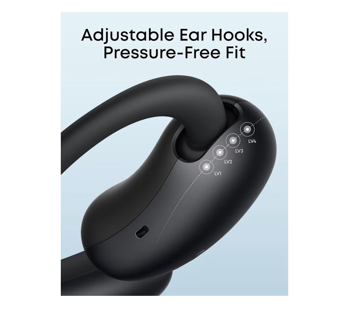 AeroFit2 , Open-Ear Headphones, Real-Time Translation Earbuds-42H Playtime, IP55,AI Clear Calls,Wireless Charging