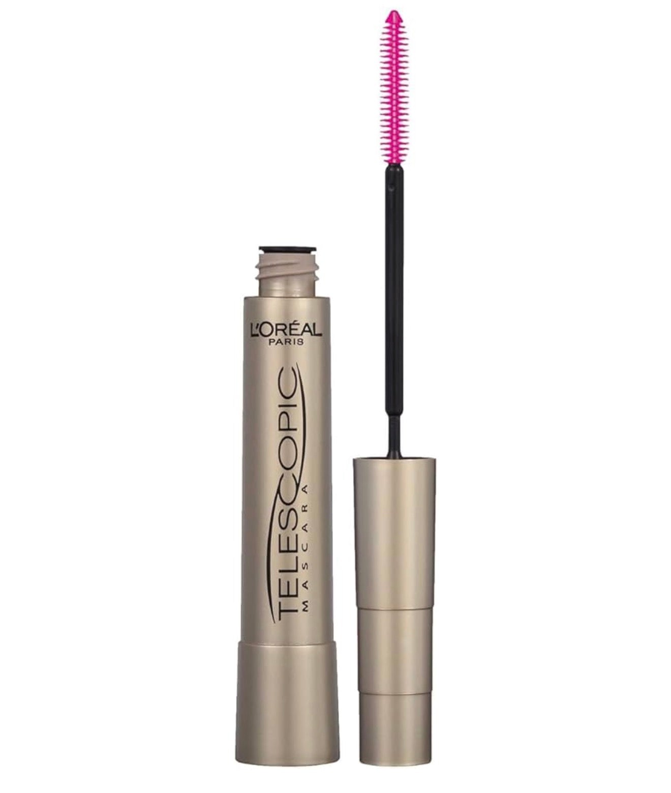 L'Oréal Paris Make-up Original Telescopic Mascara, Skeidende Mascara Volume- en Lengteformule, Afwasbaar - (Swartbruin) 0.27 Fl Oz., 1 Tel
