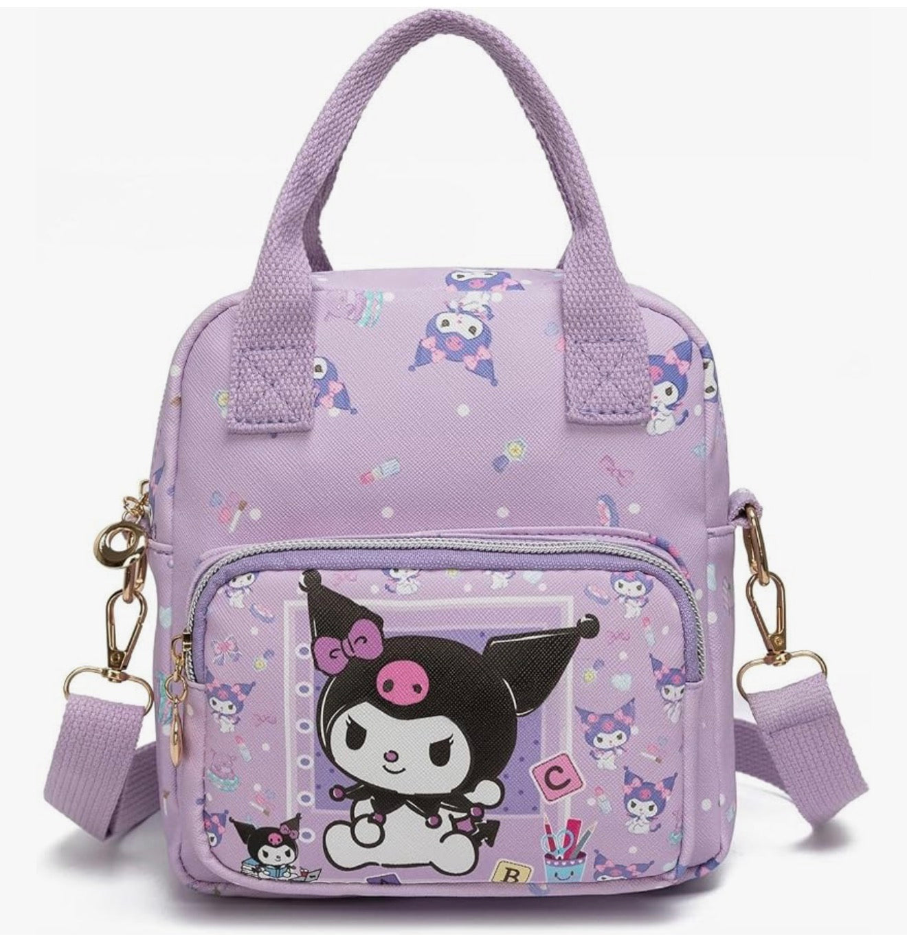 Oulike Strokie Dratas, Crossbody Sakke vir Meisies, Verstelbare Band Sling Rugsak - (PERS)