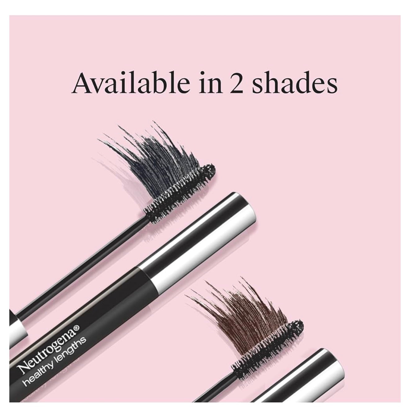Neutrogena Healthy Lengths Mascara, Versterk, Verleng en Help Wimpergroei met Eksklusiewe Antioksidant Vitamien E en Olyfolie Formule - (Bruin 03) 0.21 oz
