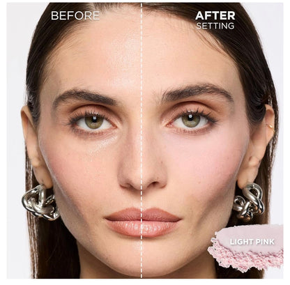 L'Oréal Paris Infallible Blur-fection Langdurige Losse Stelpoeier, Vervaag-Gesigpoeier met tot 24 UUR Dragtyd - Verhelderende Ligpienk (1 Kit)