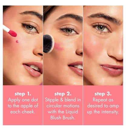 e.l.f. Camo Liquid Blush, Langdurige Vloeibare Bloos vir Hoëpigmentkleur, Skep 'n Sagte, Douerige Afwerking, Vegan & Wreedheidsvry - Bronze Bombshell