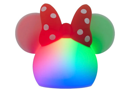 Minnie Mouse Squishy Color Changing, Night Light for Kids, USB Lamp, Battery Operated, Dimmable