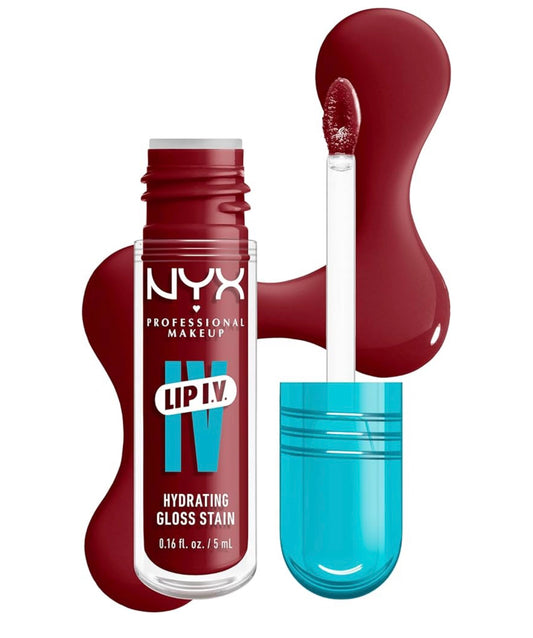 NYX PRO MAKEUP Lip IV Hydraterende Glans Lipvlek met 12H Hidrasie - Cranberry Splash (Rooi)