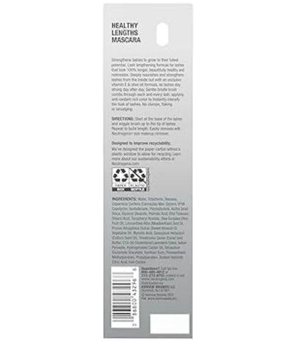 Neutrogena Healthy Lengths Mascara, Versterk, Verleng en Help Wimpergroei met Eksklusiewe Antioksidant Vitamien E en Olyfolie Formule - (Bruin 03) 0.21 oz