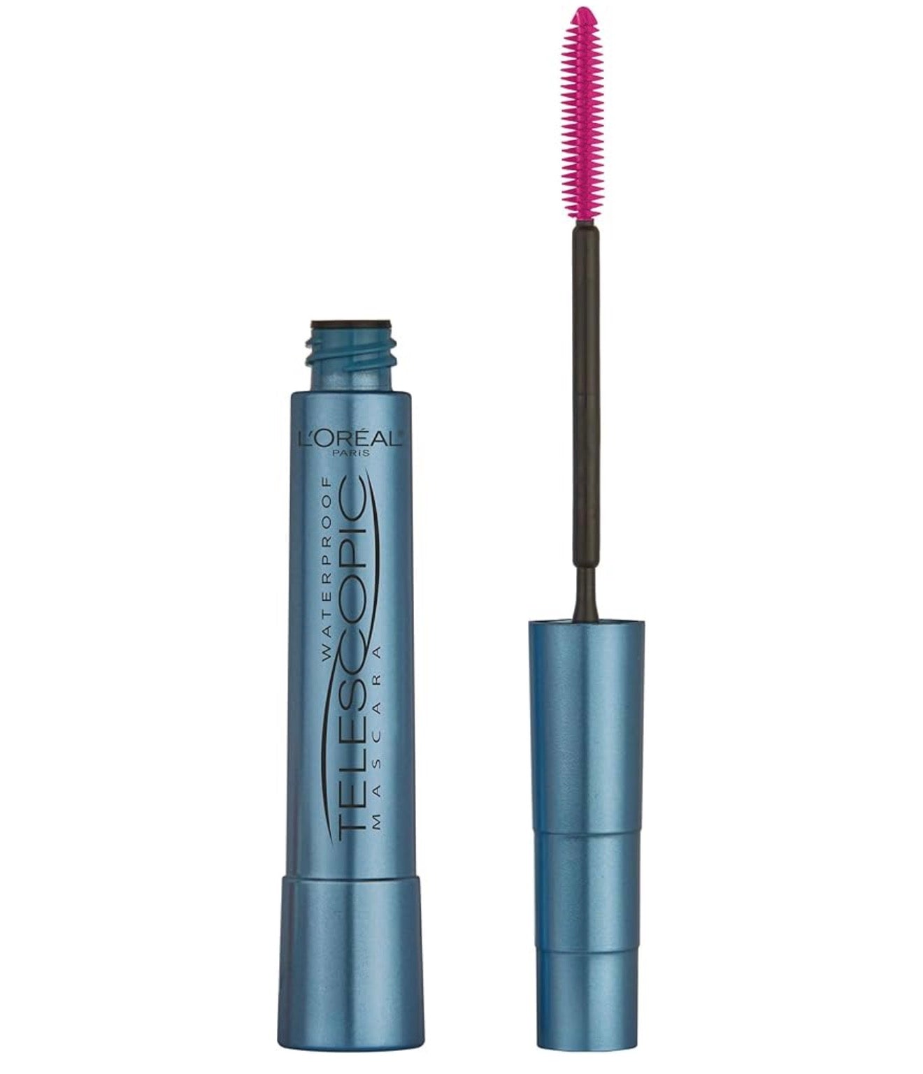 L'Oreal Paris Makeup Oorspronklike Telescopic Mascara, Skeidende Mascara Volume en Lengte Formula, Waterdig, Swart, 0.27 Fl Oz., 1 Tel