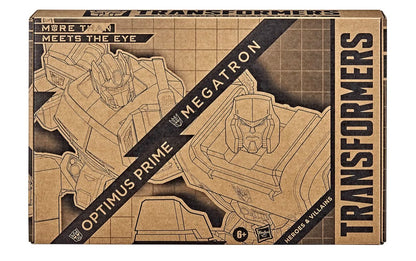 Transformers Toys Heroes and Villains Optimus Prime and Megatron 2-Pack Action Figures - for Kids Ages 6 and Up, 7-inch