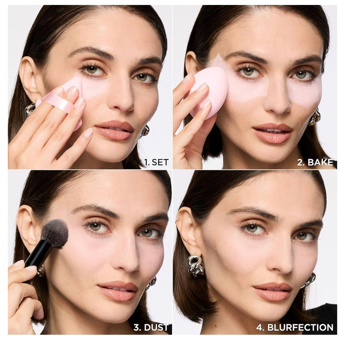L'Oréal Paris Infallible Blur-fection Langdurige Losse Stelpoeier, Vervaag-Gesigpoeier met tot 24 UUR Dragtyd - Verhelderende Ligpienk (1 Kit)