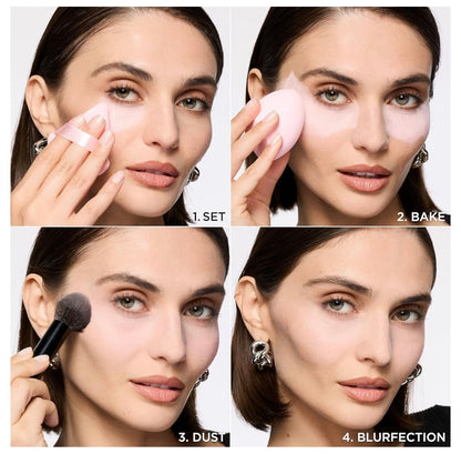 L'Oréal Paris Infallible Blur-fection Langdurige Losse Stelpoeier, Vervaag-Gesigpoeier met tot 24 UUR Dragtyd - Verhelderende Ligpienk (1 Kit)