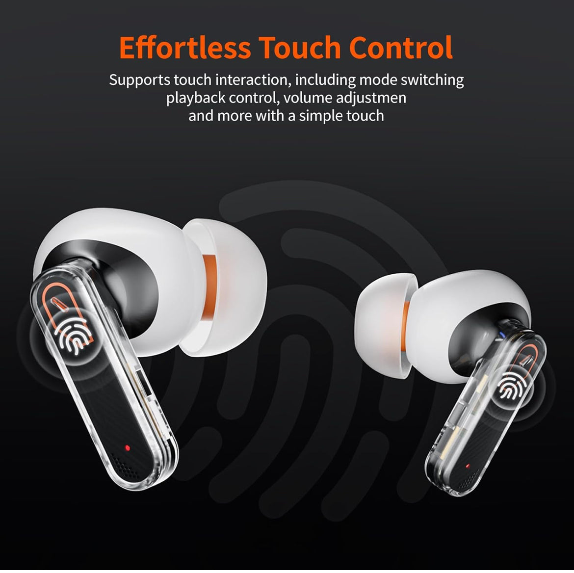BIG WON True Wireless In-Ear Lightweight Active Noise Canceling  - White