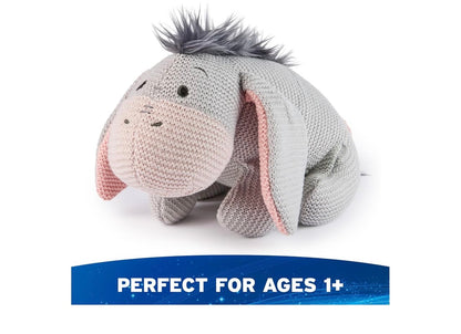 Disney 25cm Eeyore Gebreide Plaasdier, Winnie die Poeh, Opgestopte Dier vir Ouderdomme 1 en Ouer - Grys