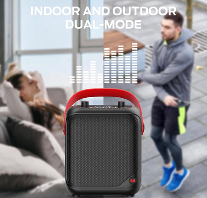 Monster Portable Bluetooth Speakers w/ 40W Stereo Sound, 12H Playtime, Supports TF Card, AUX