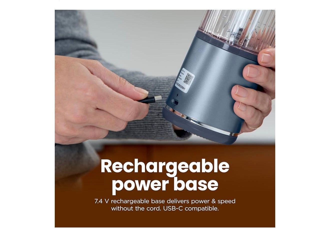 Ninja Blast Koordlose 532ml Draagbare Blender Vir Skommels en Smoothies, BPA-vry, Lekvrye-deksel en Suigmond, USB-C Herlaaibaar, Skottelgoedwasser-veilig - Suurlemoen Meringue