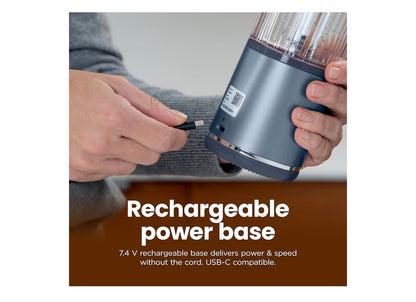 Ninja Blast Koordlose 532ml Draagbare Blender Vir Skommels en Smoothies, BPA-vry, Lekvrye-deksel en Suigmond, USB-C Herlaaibaar, Skottelgoedwasser-veilig - Suurlemoen Meringue